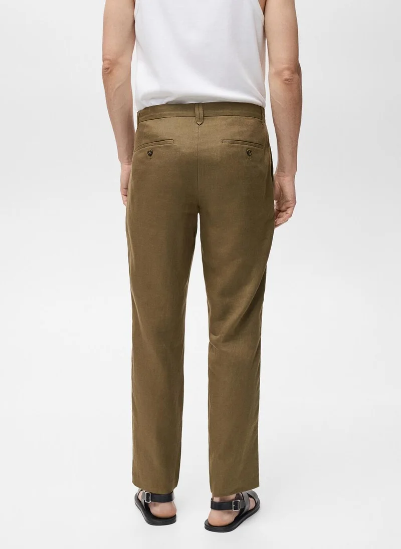 Mango Man casual slim-fit pants